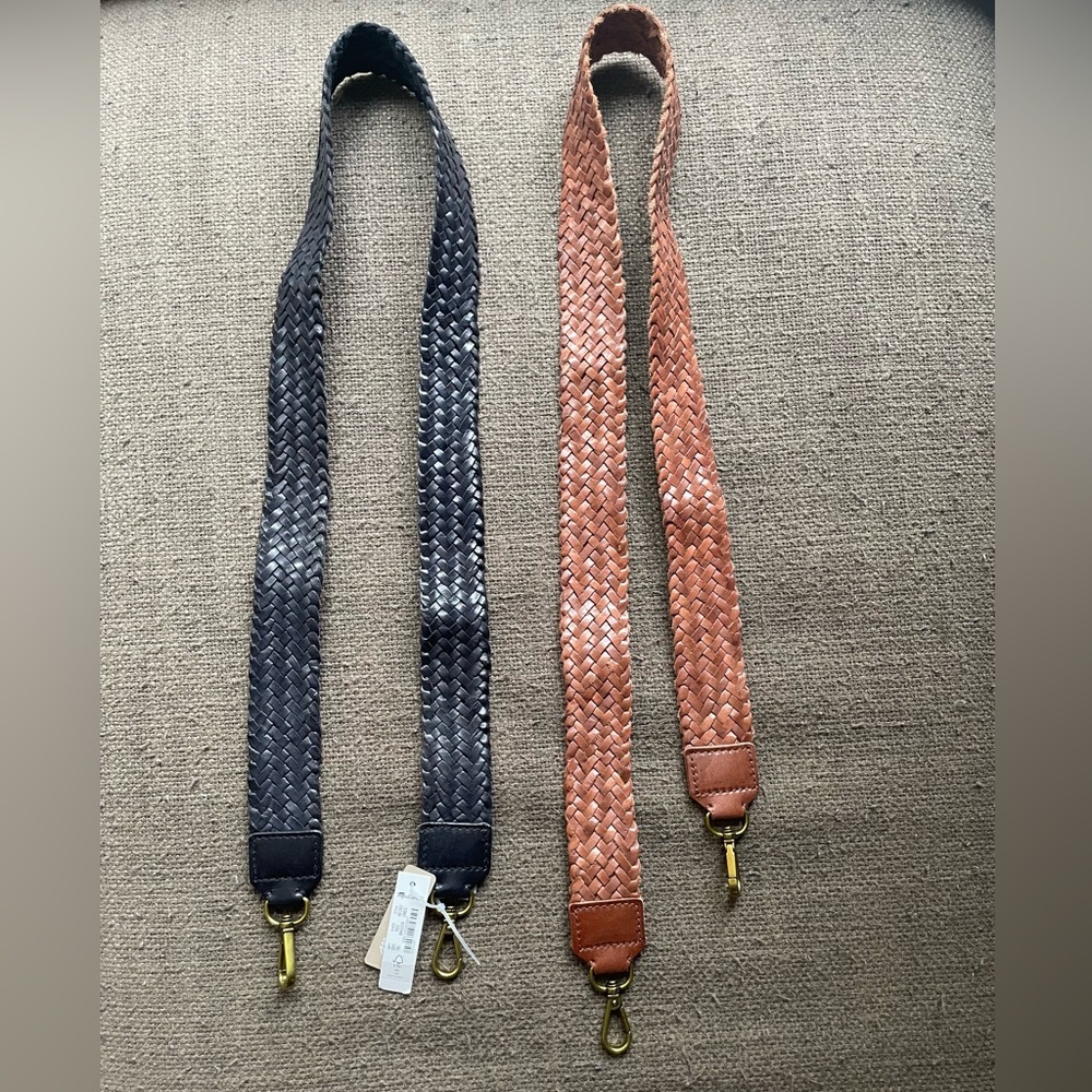 Madewell Braided leather crossbody straps